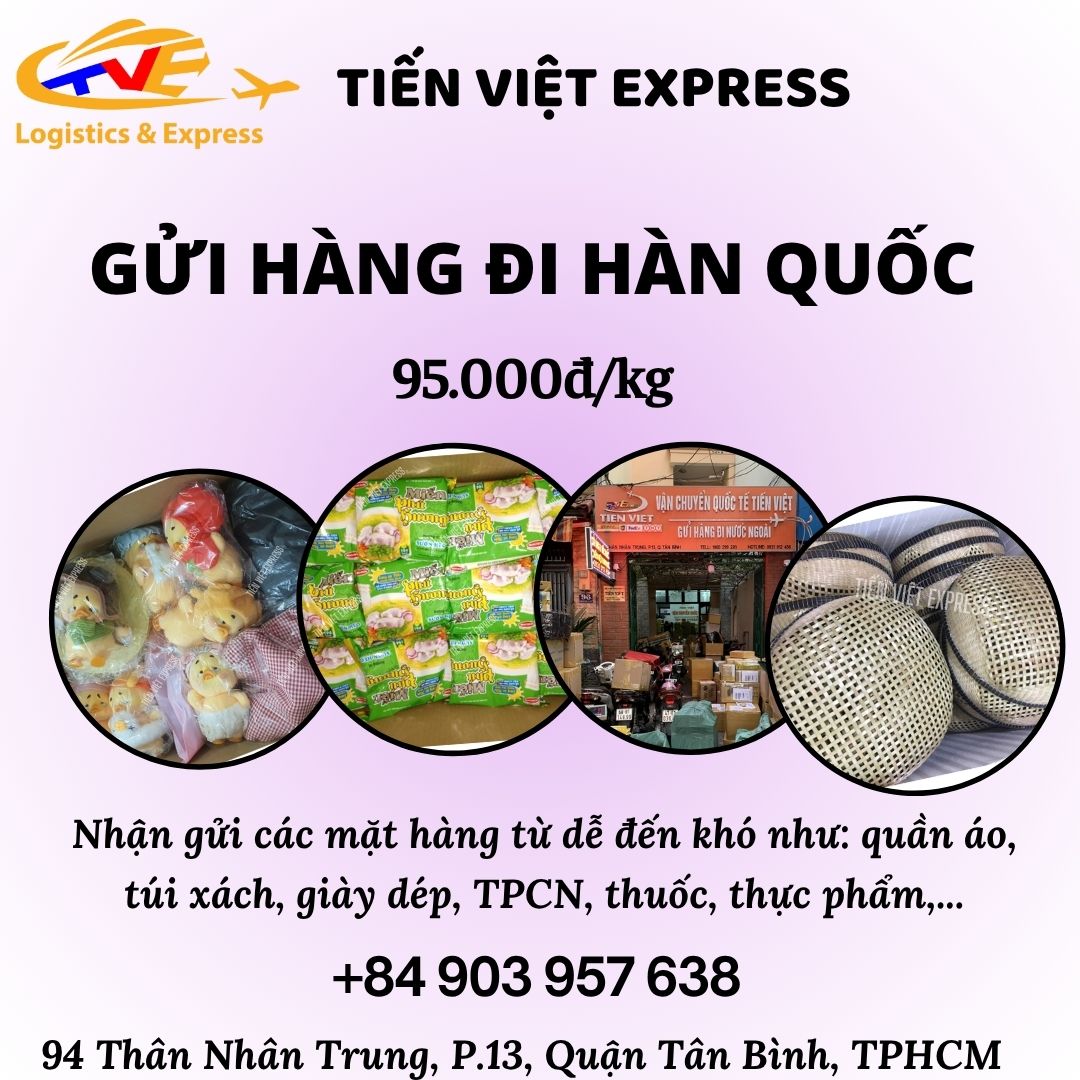 Gửi hàng đi Hàn Quốc - Tiến Việt Express